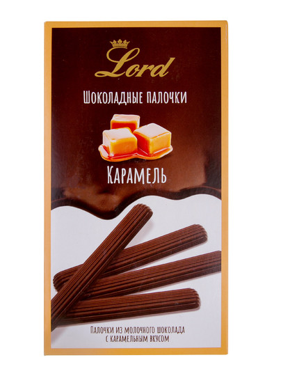  TM LORD Палочки из молочного шоколада с карамельным вкусом, 80 гр в Амурске