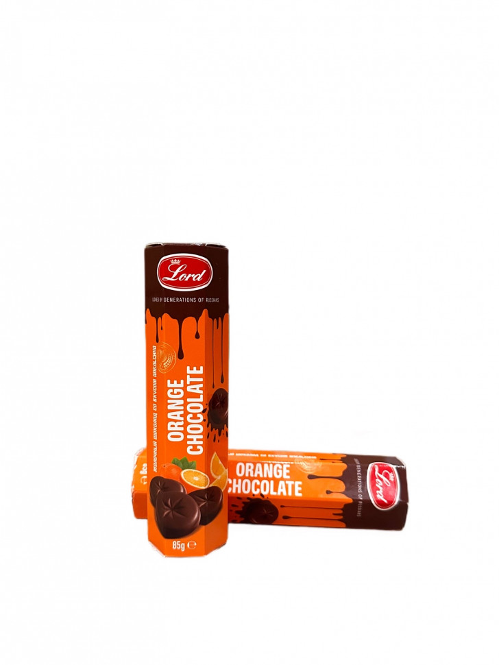  TM LORD Шоколадные медальоны Апельсин,85 гр.  в Амурске