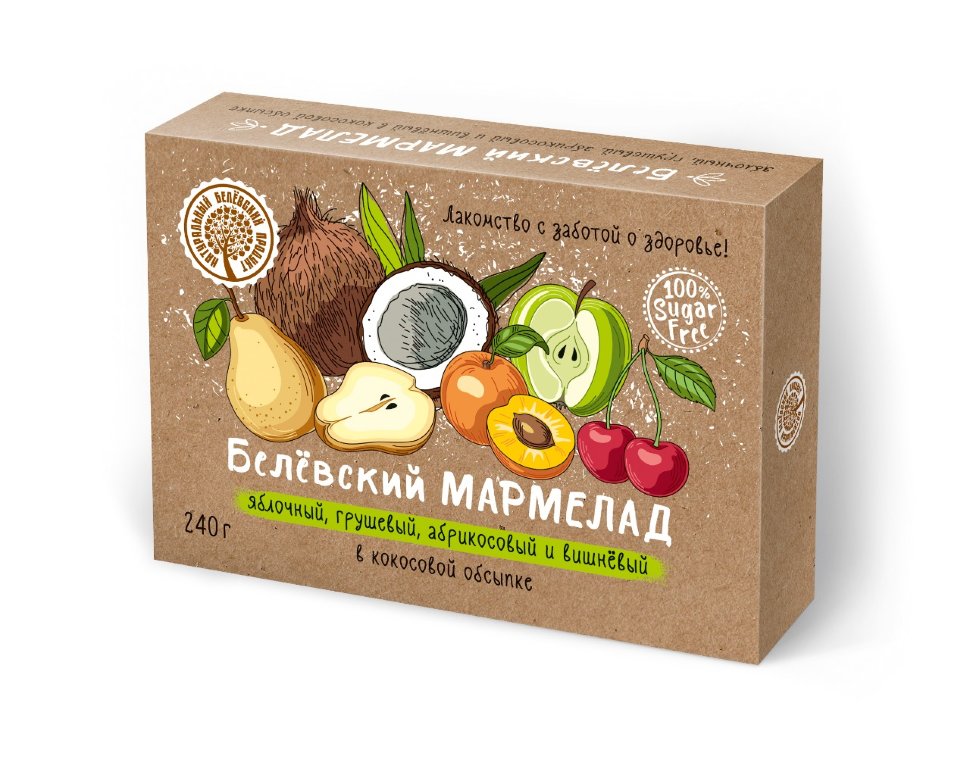  Мармелад белевский на фруктозе 240г  в Амурске