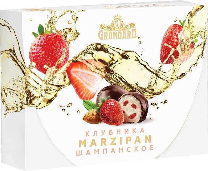  TM Grondard       (10185) Конфеты глазированные Марципановые Клубника и Шампанское, 98г в Амурске